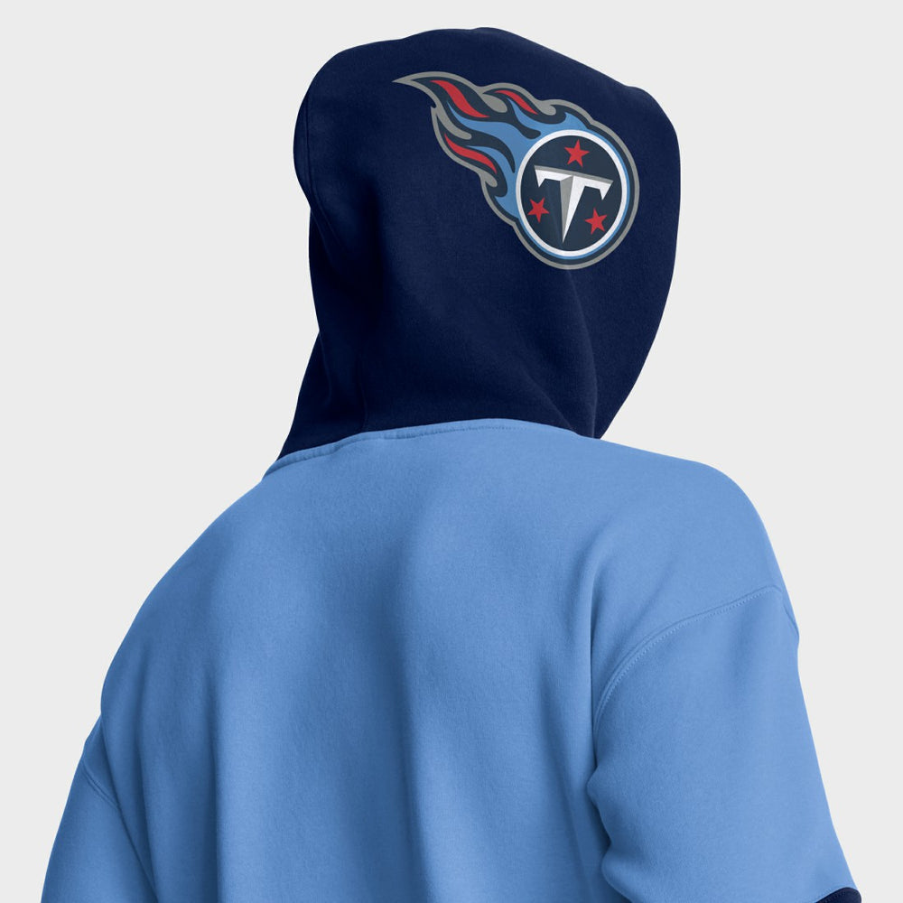 Tennessee Titans Helmet Pullover Hoodie Light Blue