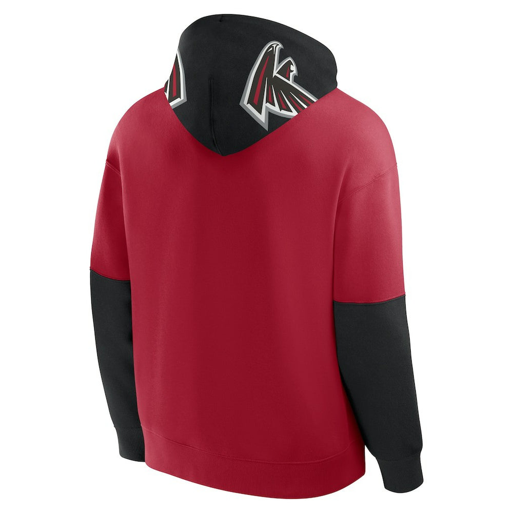 Atlanta Falcons Helmet Pullover Hoodie Red