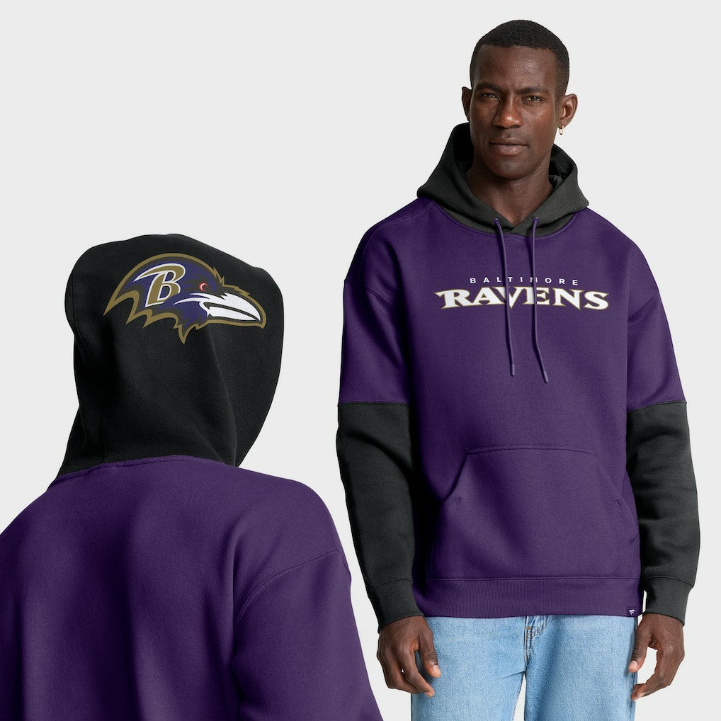 Baltimore Ravens Helmet Pullover Hoodie Purple