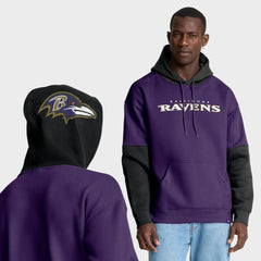 Baltimore Ravens Helmet Pullover Hoodie Purple