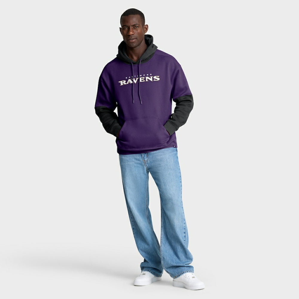 Baltimore Ravens Helmet Pullover Hoodie Purple