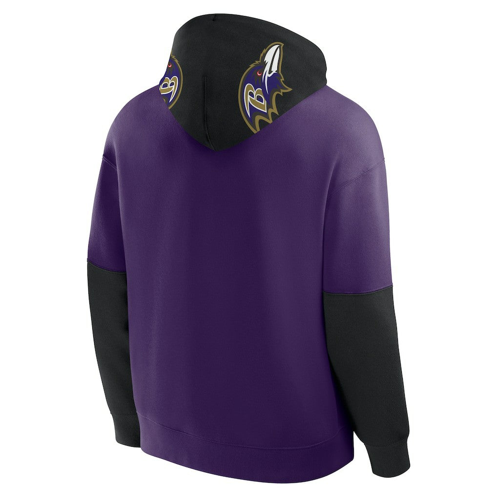 Baltimore Ravens Helmet Pullover Hoodie Purple