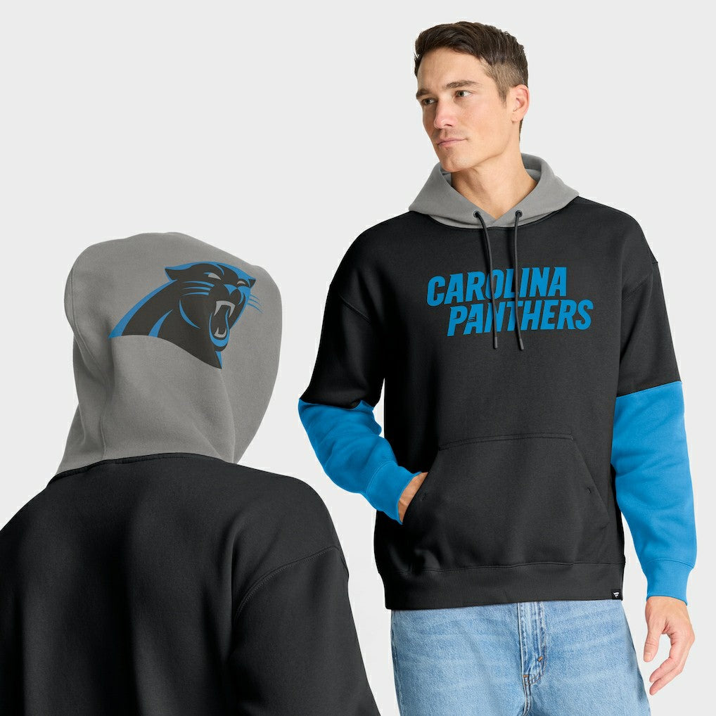 Carolina Panthers Helmet Pullover Hoodie Black