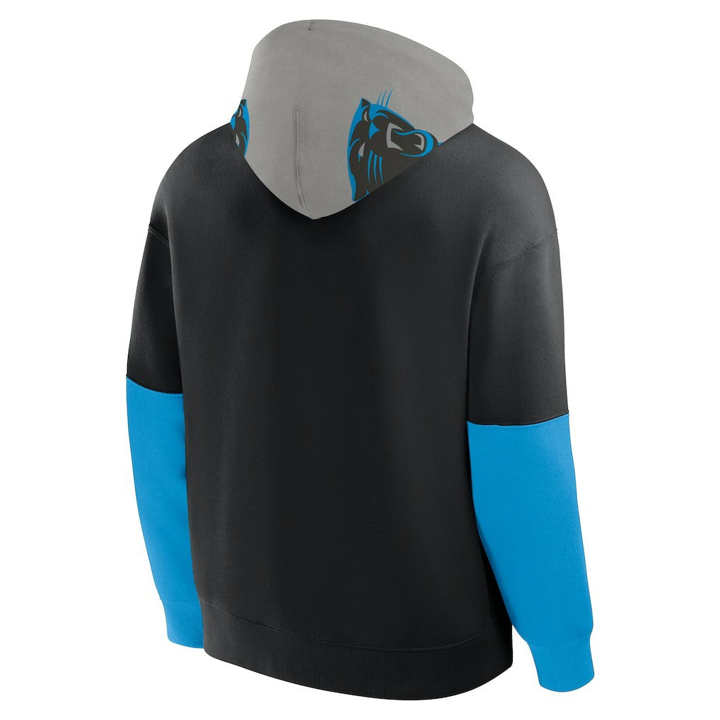 Carolina Panthers Helmet Pullover Hoodie Black
