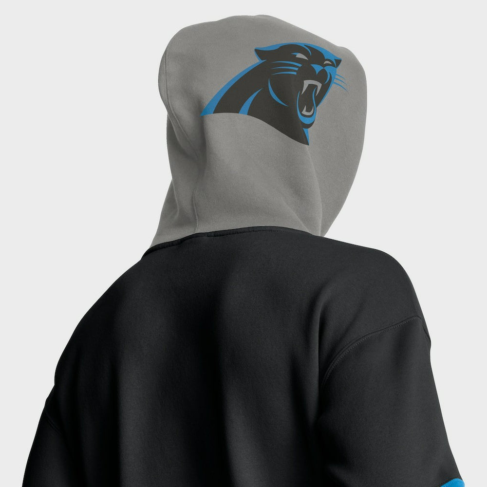Carolina Panthers Helmet Pullover Hoodie Black