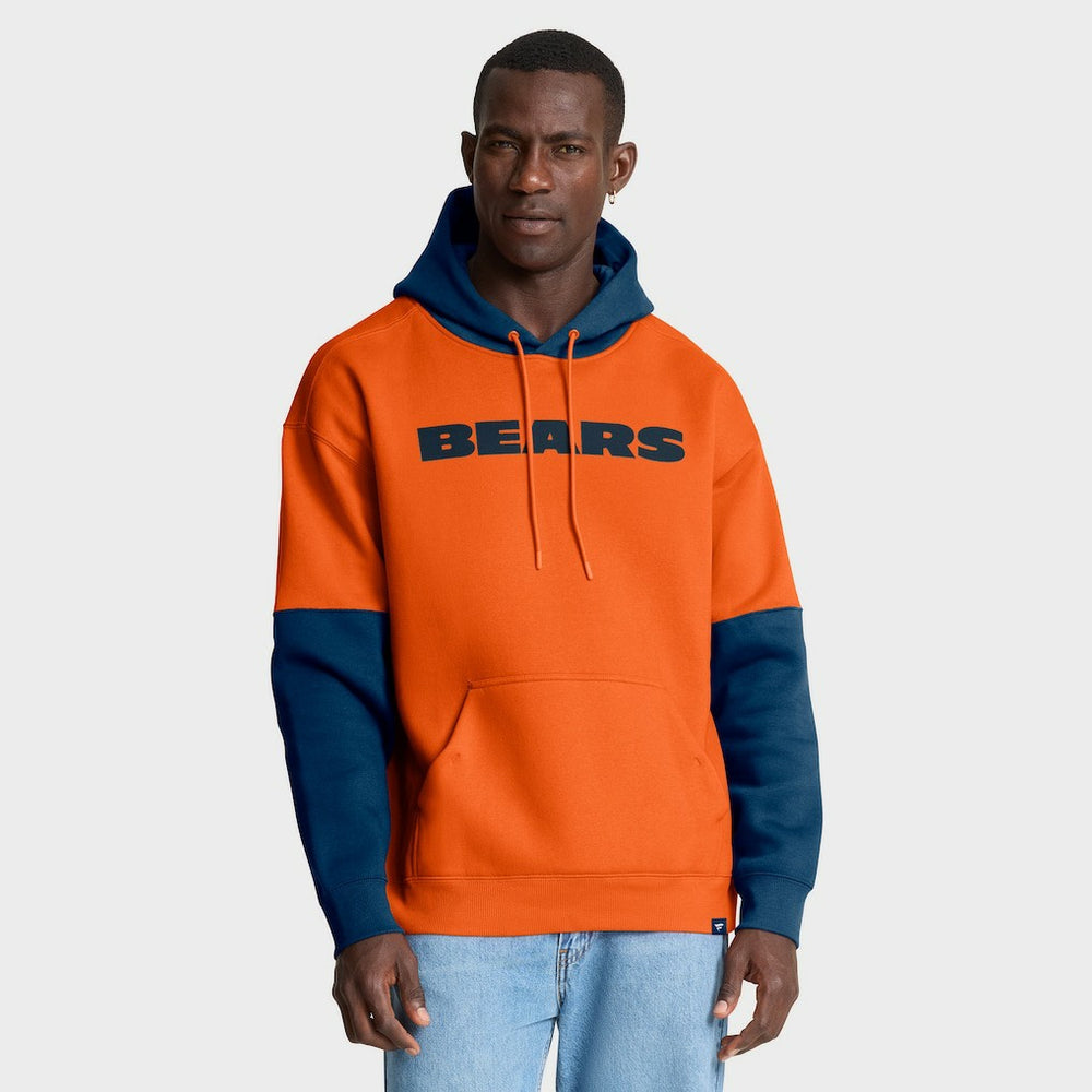 Chicago Bears Helmet Pullover Hoodie Orange