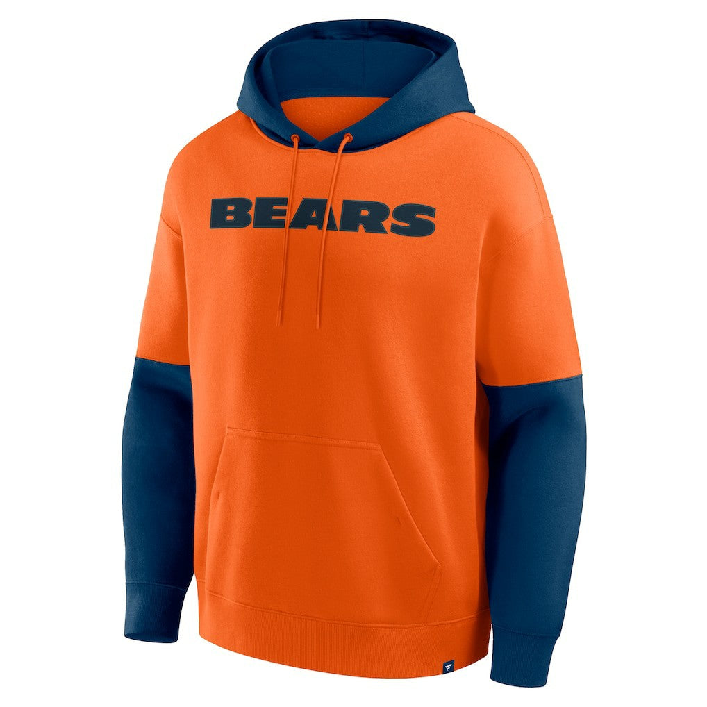 Chicago Bears Helmet Pullover Hoodie Orange