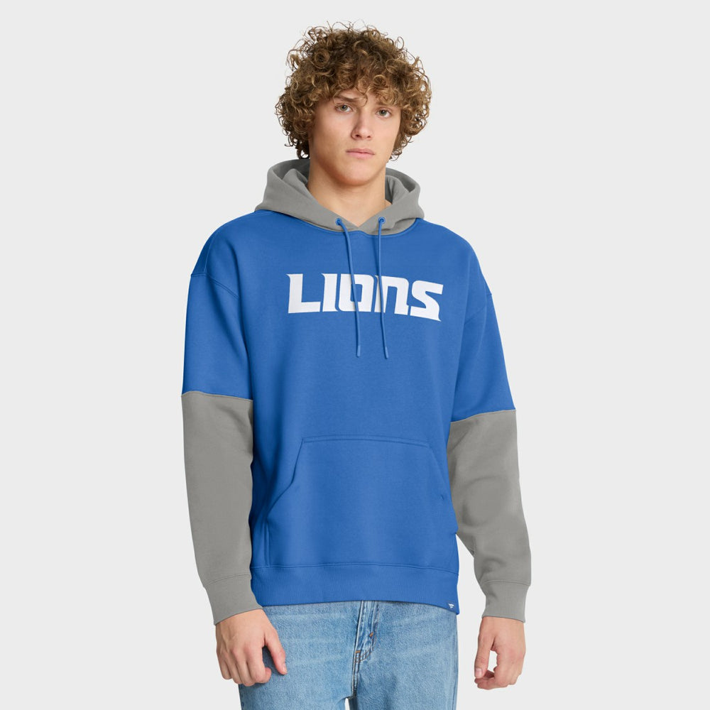 Detroit Lions Helmet Pullover Hoodie Blue