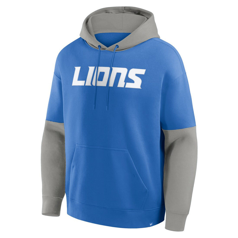 Detroit Lions Helmet Pullover Hoodie Blue