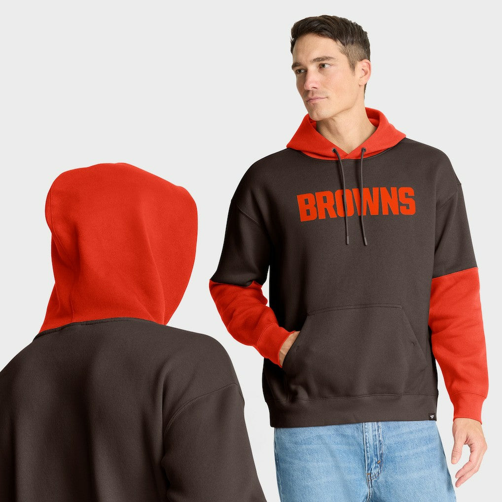 Cleveland Browns Helmet Pullover Hoodie Brown