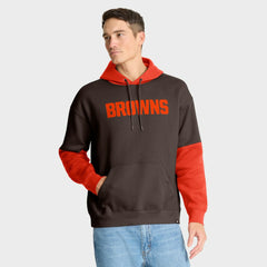 Cleveland Browns Helmet Pullover Hoodie Brown