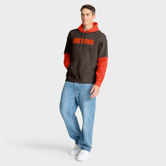 Cleveland Browns Helmet Pullover Hoodie Brown