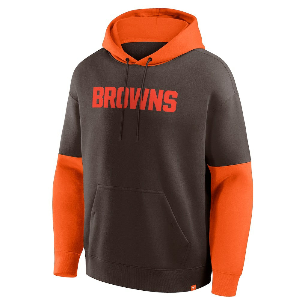 Cleveland Browns Helmet Pullover Hoodie Brown
