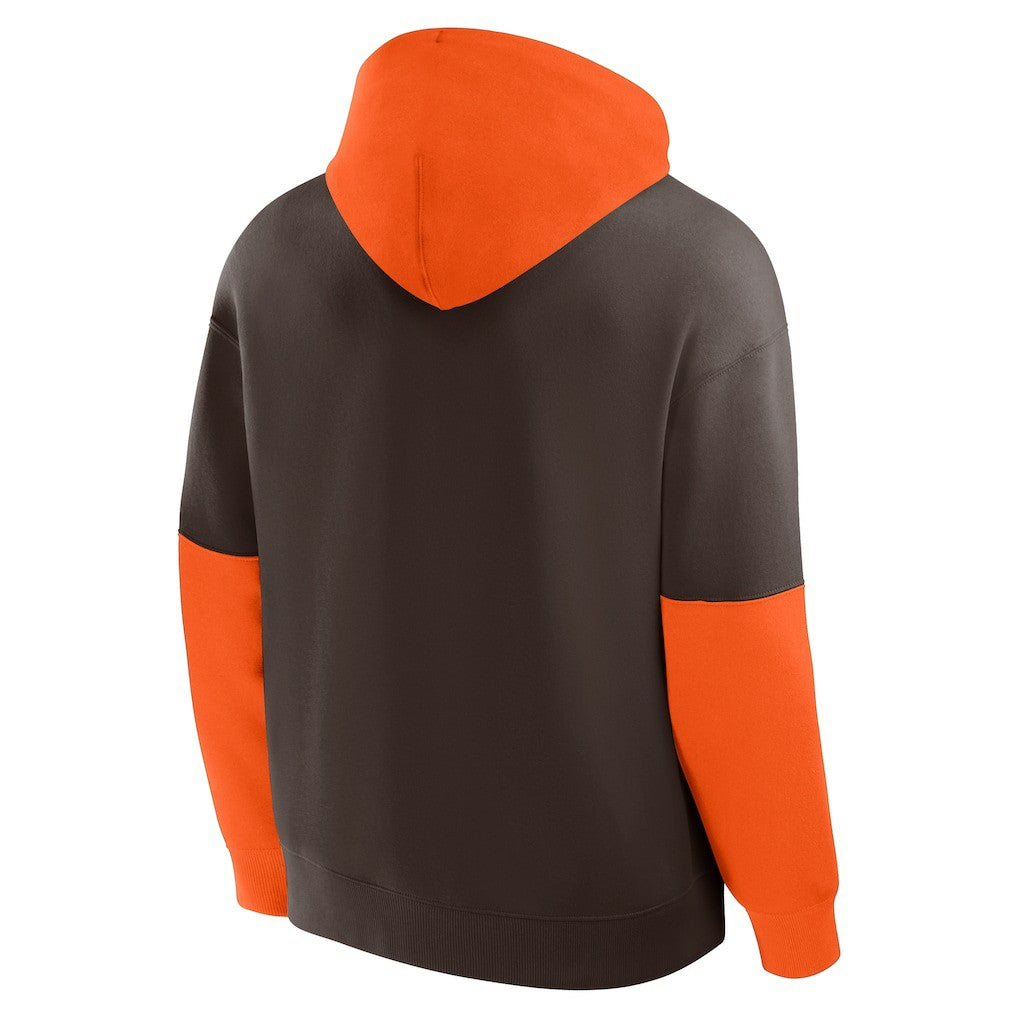 Cleveland Browns Helmet Pullover Hoodie Brown