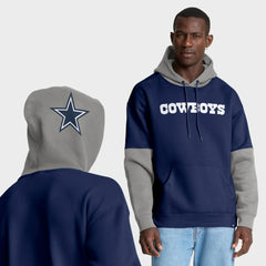 Dallas Cowboys Helmet Pullover Hoodie Navy
