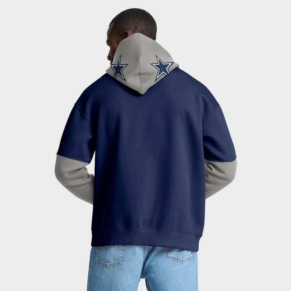 Dallas Cowboys Helmet Pullover Hoodie Navy