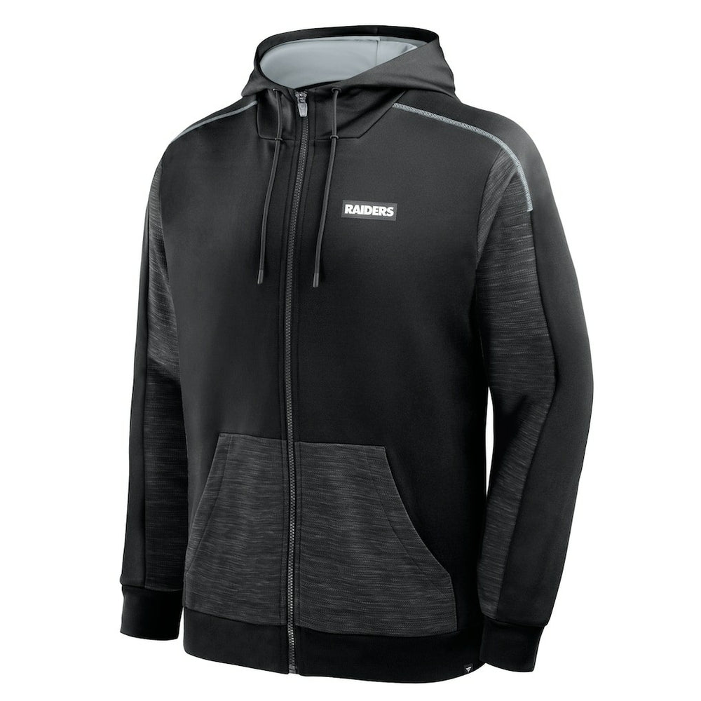 Las Vegas Raiders Checkdown Pass Full-Zip Hoodie Black