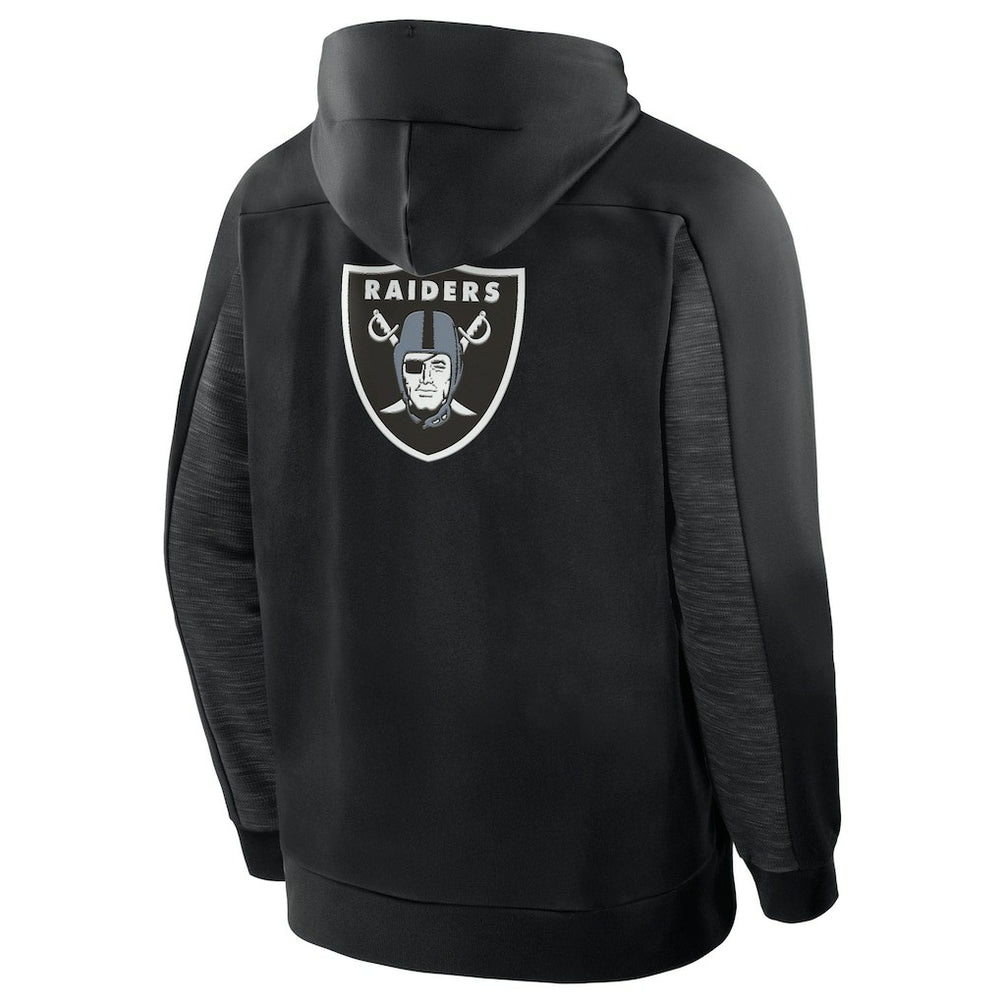 Las Vegas Raiders Checkdown Pass Full-Zip Hoodie Black