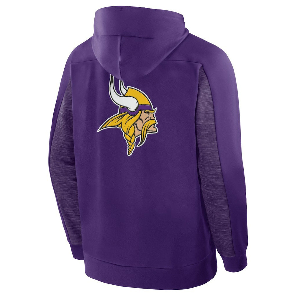 Minnesota Vikings Checkdown Pass Full-Zip Hoodie Purple