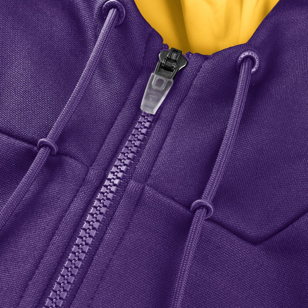 Minnesota Vikings Checkdown Pass Full-Zip Hoodie Purple