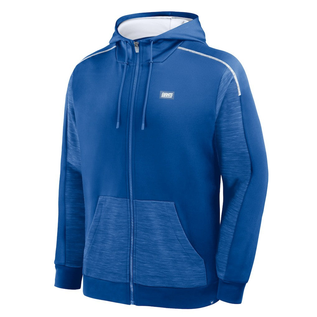 New York Giants Checkdown Pass Full-Zip Hoodie Royal