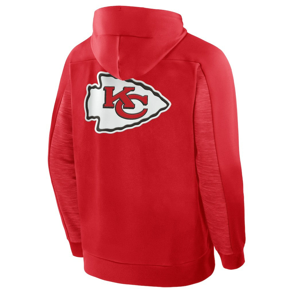 Kansas City Chiefs Checkdown Pass Full-Zip Hoodie Red