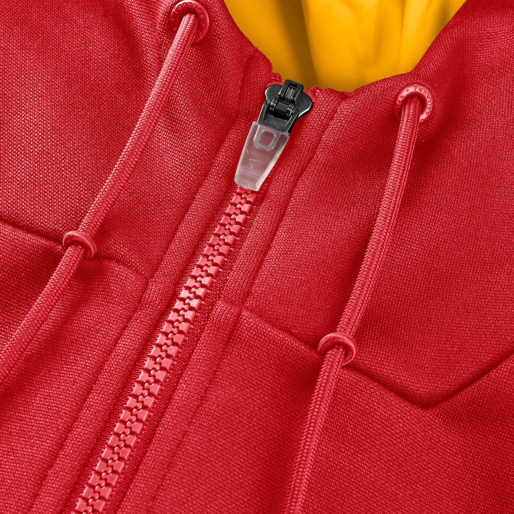 Kansas City Chiefs Checkdown Pass Full-Zip Hoodie Red
