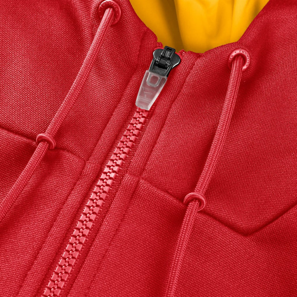 Kansas City Chiefs Checkdown Pass Full-Zip Hoodie Red