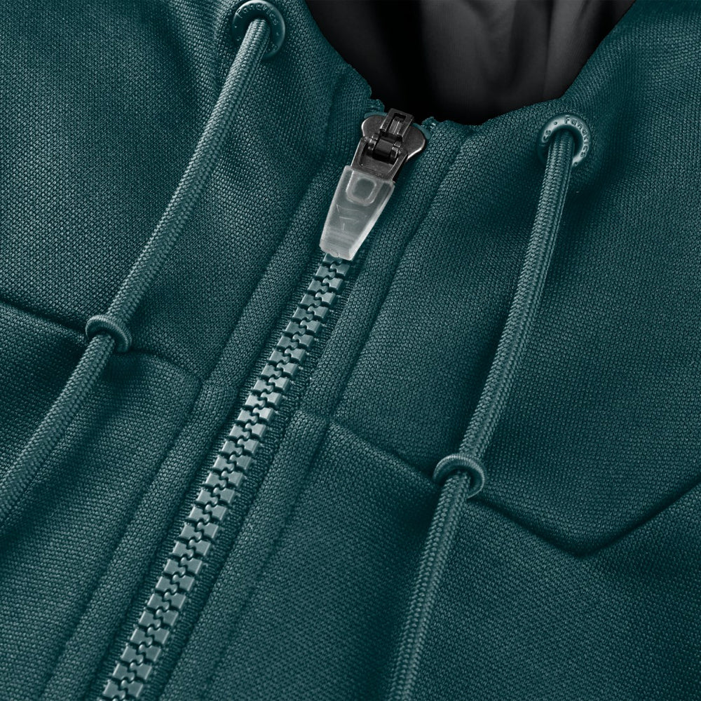 Philadelphia Eagles Checkdown Pass Full-Zip Hoodie Midnight Green