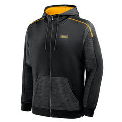 Pittsburgh Steelers Checkdown Pass Full-Zip Hoodie Black