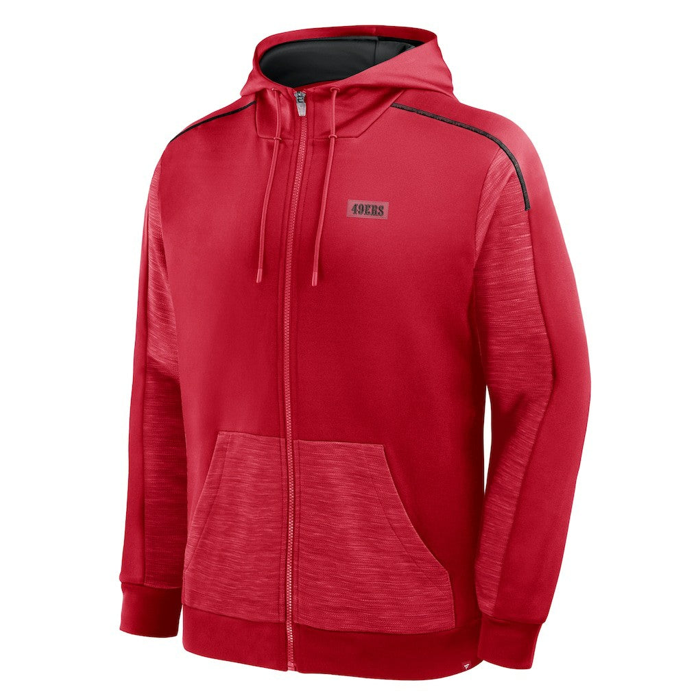 San Francisco 49ers Checkdown Pass Full-Zip Hoodie Scarlet