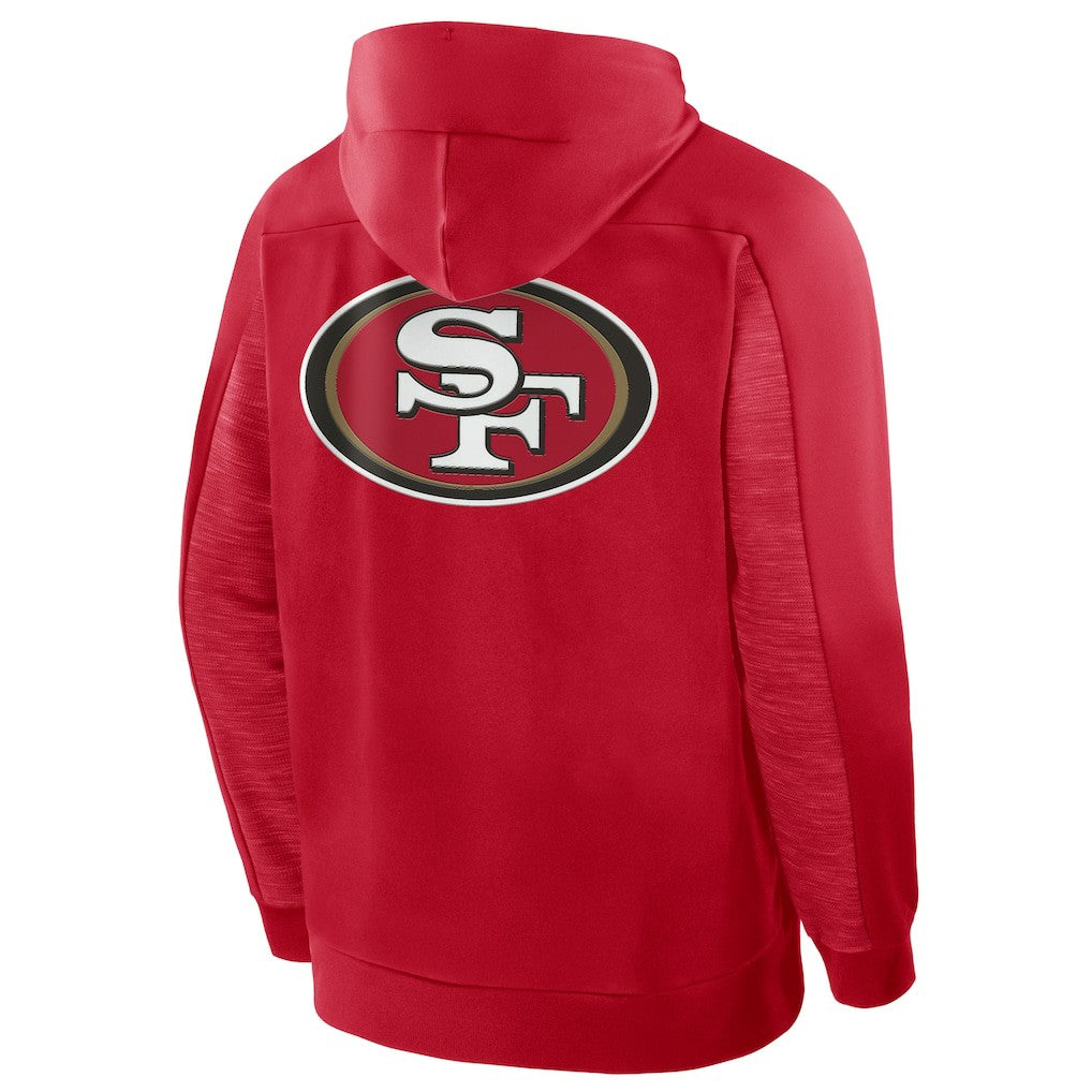 San Francisco 49ers Checkdown Pass Full-Zip Hoodie Scarlet