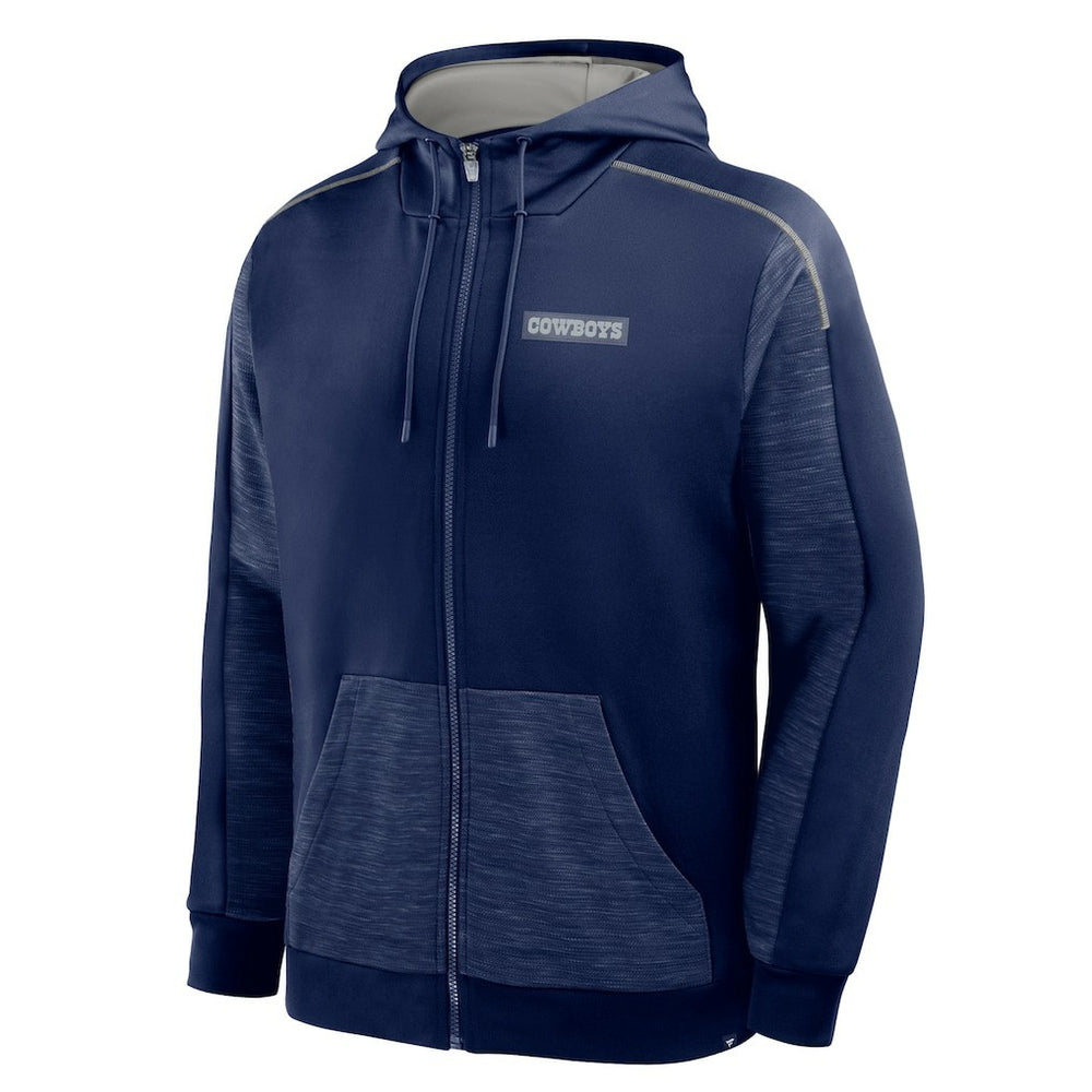 Dallas Cowboys Checkdown Pass Full-Zip Hoodie Navy