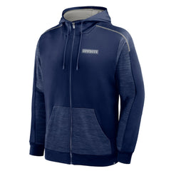 Dallas Cowboys Checkdown Pass Full-Zip Hoodie Navy