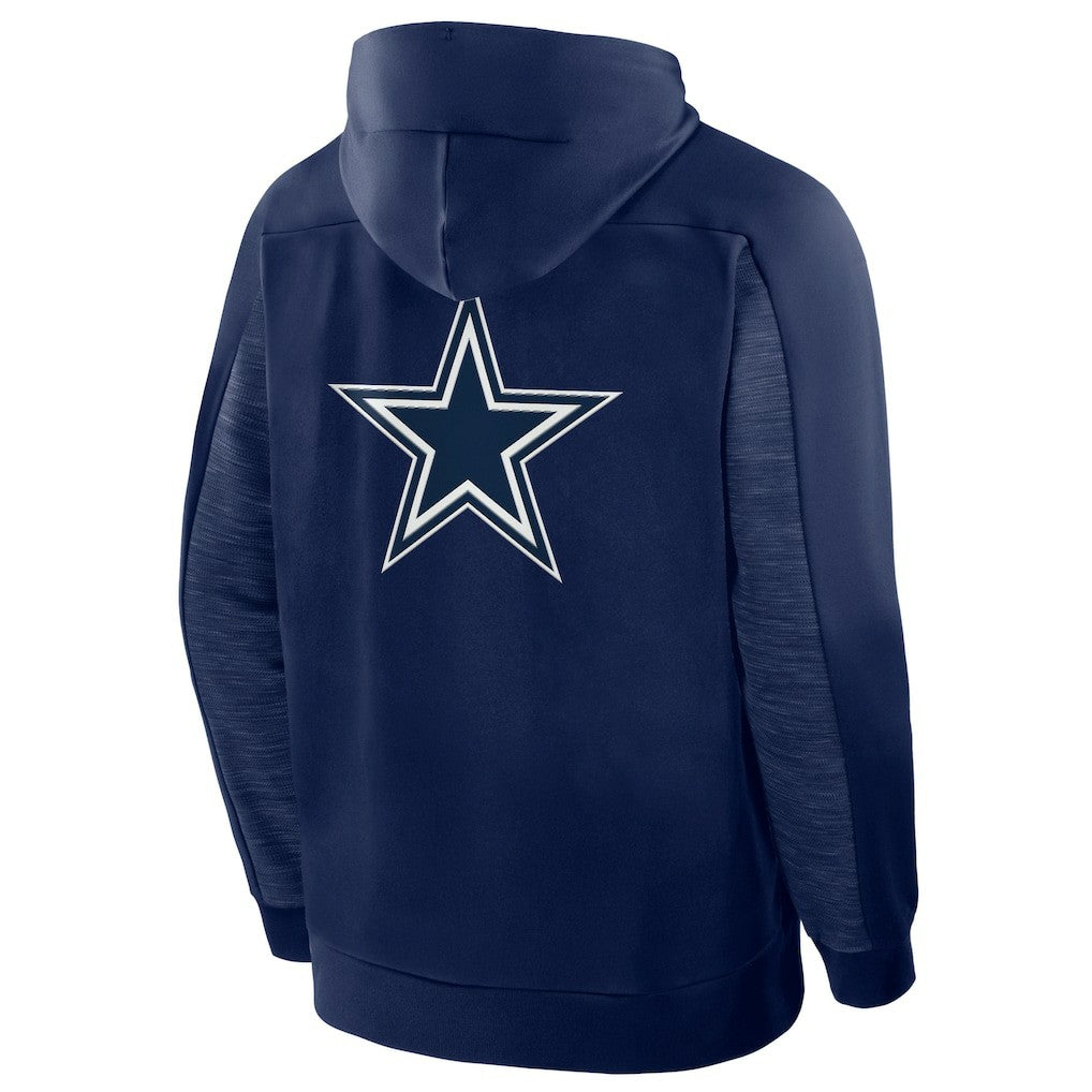 Dallas Cowboys Checkdown Pass Full-Zip Hoodie Navy