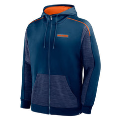 Chicago Bears Checkdown Pass Full-Zip Hoodie Navy