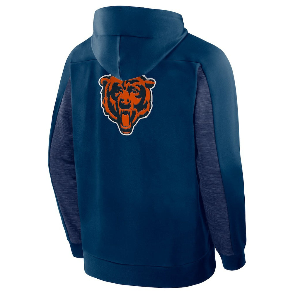 Chicago Bears Checkdown Pass Full-Zip Hoodie Navy