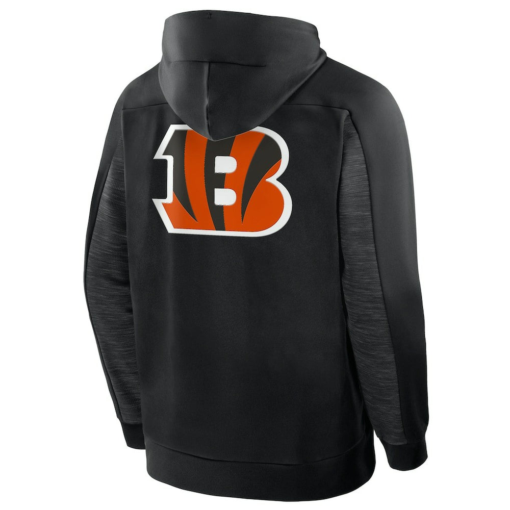 Cincinnati Bengals Checkdown Pass Full-Zip Hoodie Black