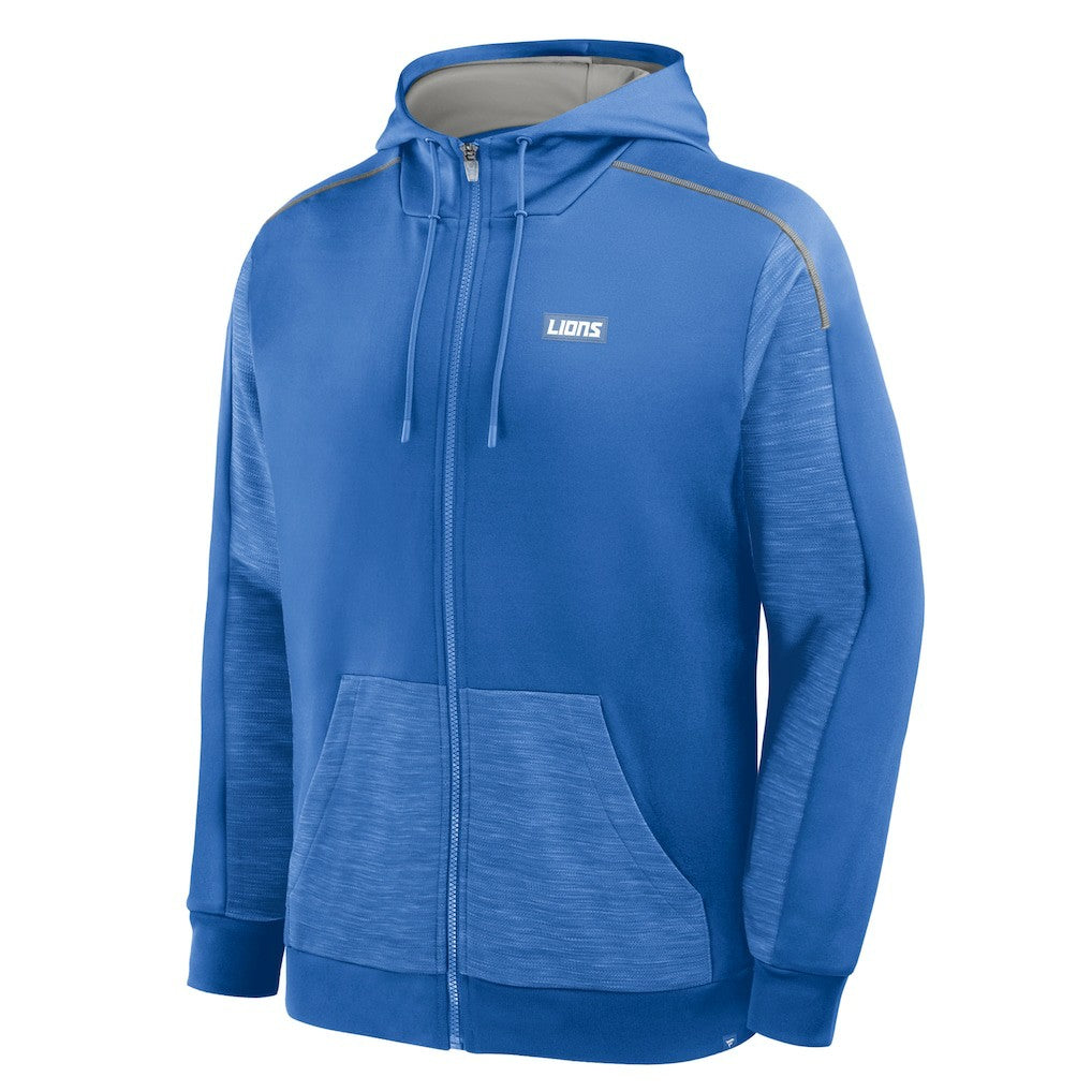 Detroit Lions Checkdown Pass Full-Zip Hoodie Blue