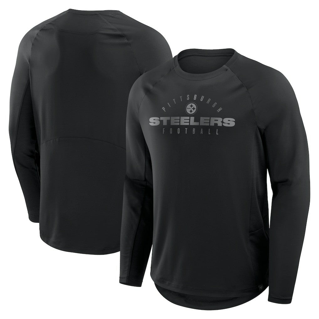 Pittsburgh Steelers Coverage Scheme Long Sleeve T-Shirt Black