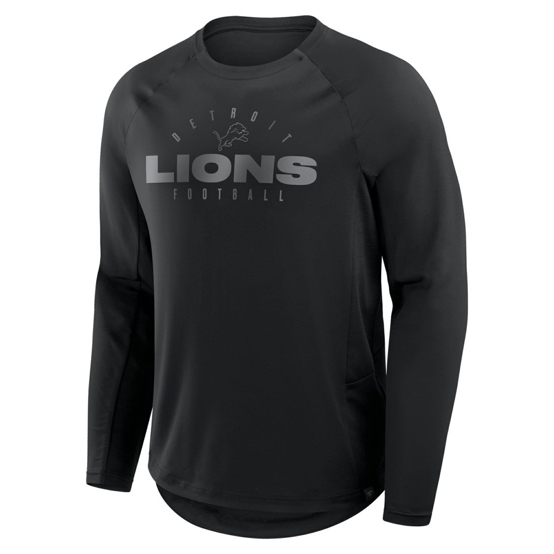 Detroit Lions Coverage Scheme Long Sleeve T-Shirt Black