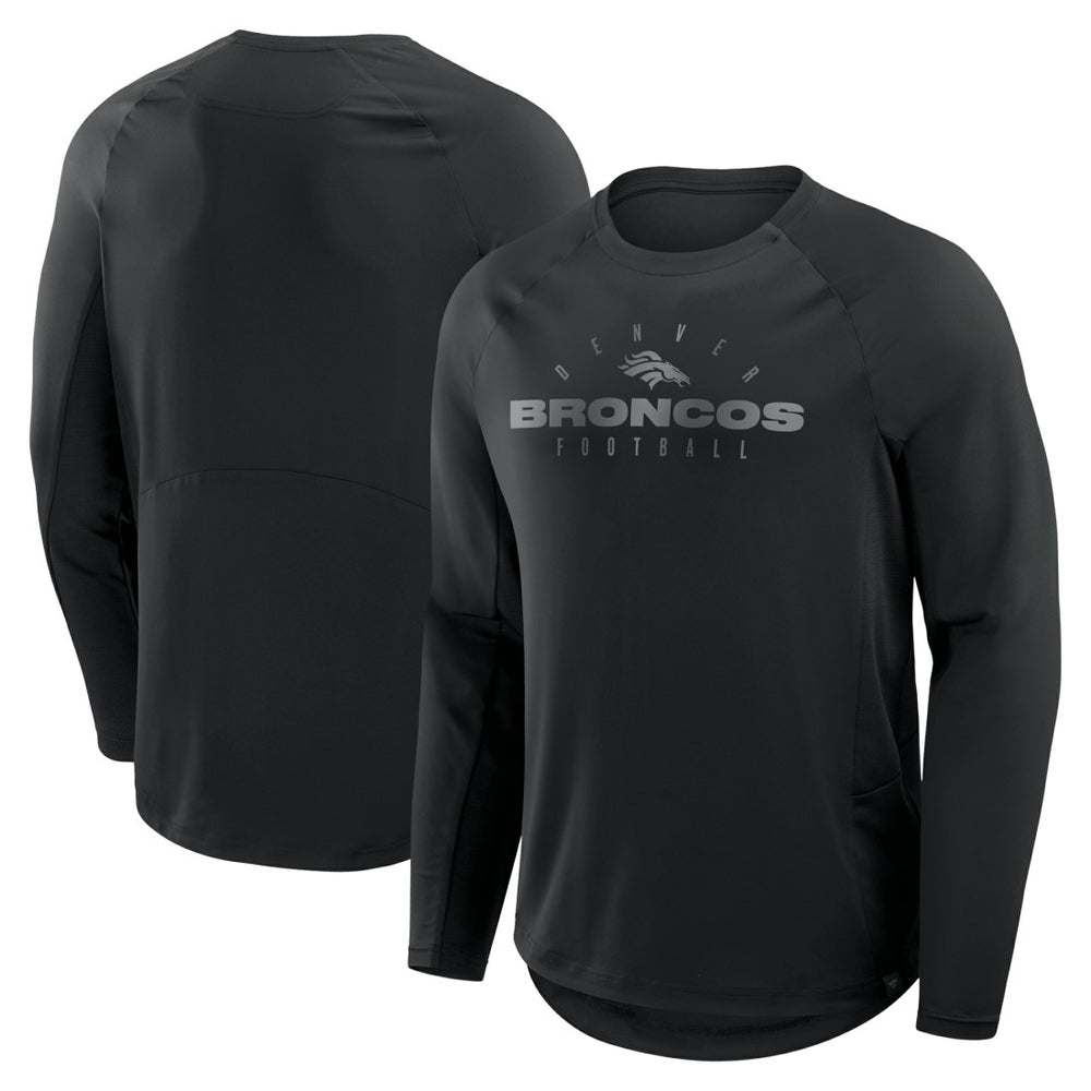 Denver Broncos Coverage Scheme Long Sleeve T-Shirt Black
