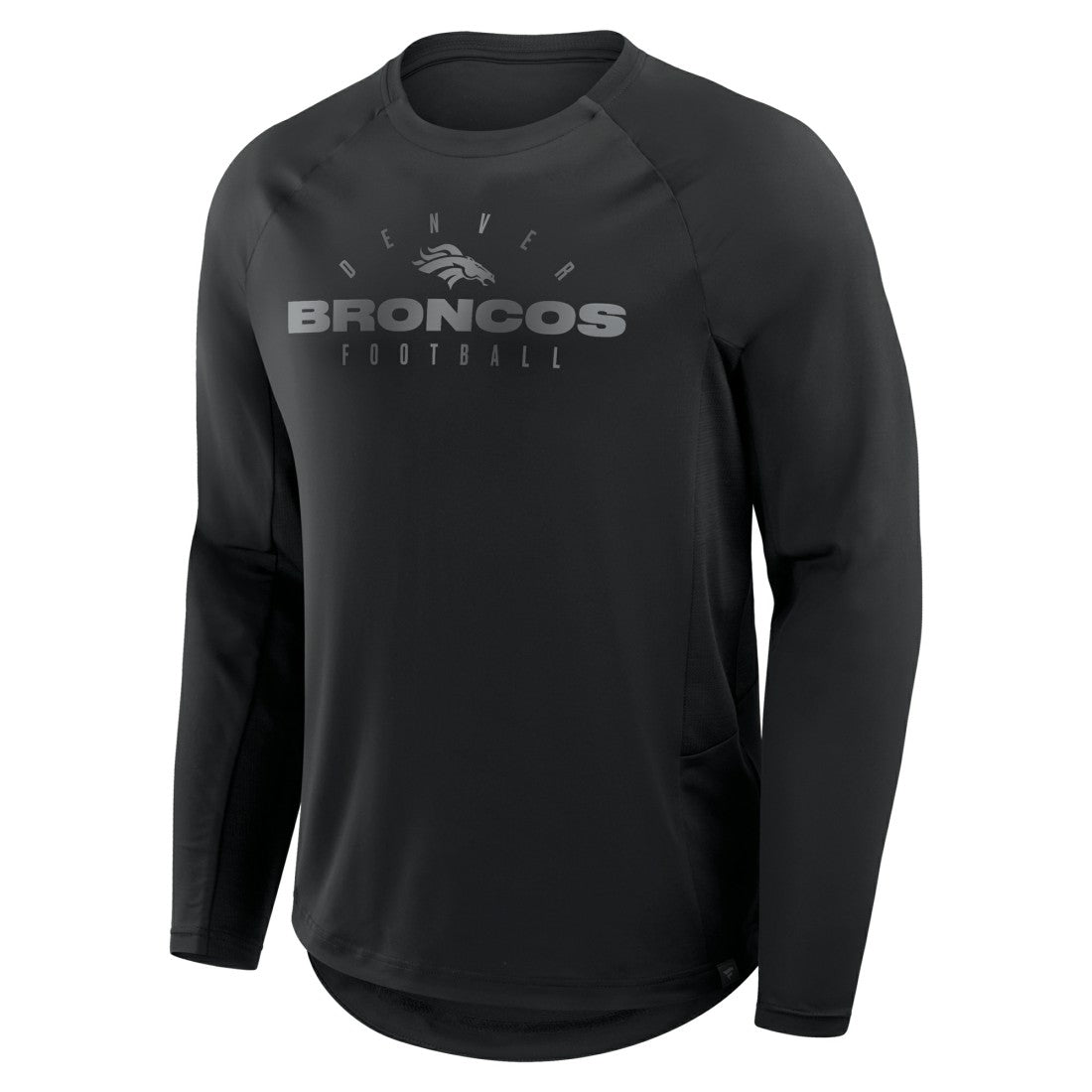 Denver Broncos Coverage Scheme Long Sleeve T-Shirt Black