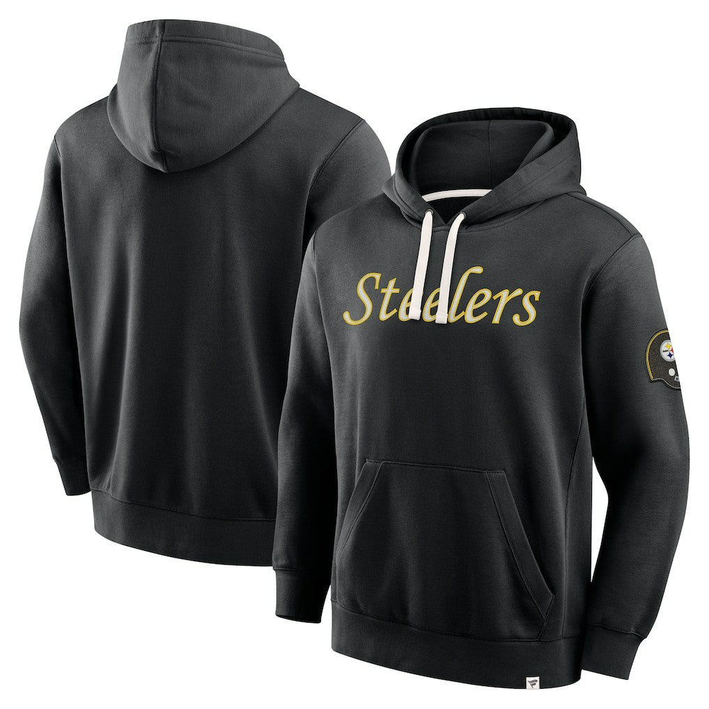 Pittsburgh Steelers New Horizons Heritage Pullover Hoodie Black