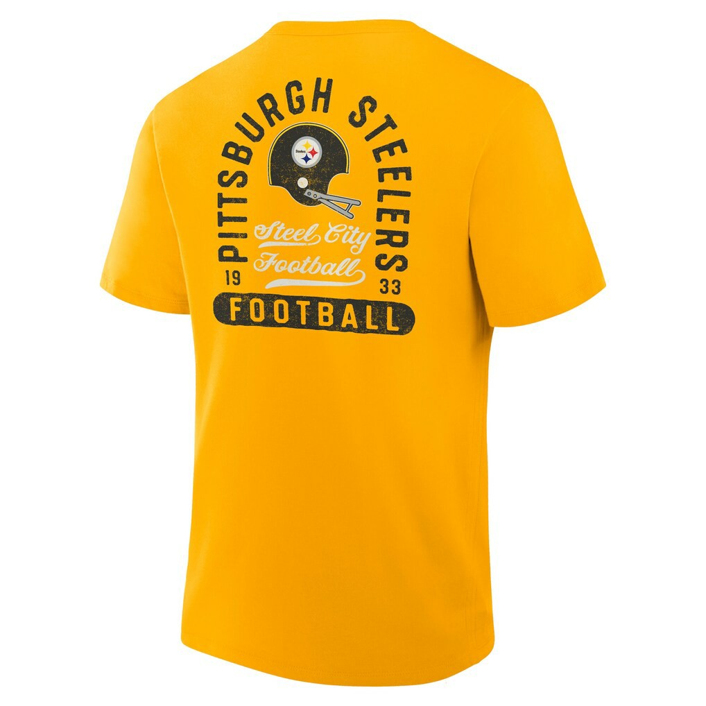 Pittsburgh Steelers Fluid Motion Legacy T-Shirt Gold