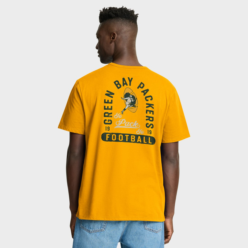 Green Bay Packers Fluid Motion Legacy T-Shirt Gold
