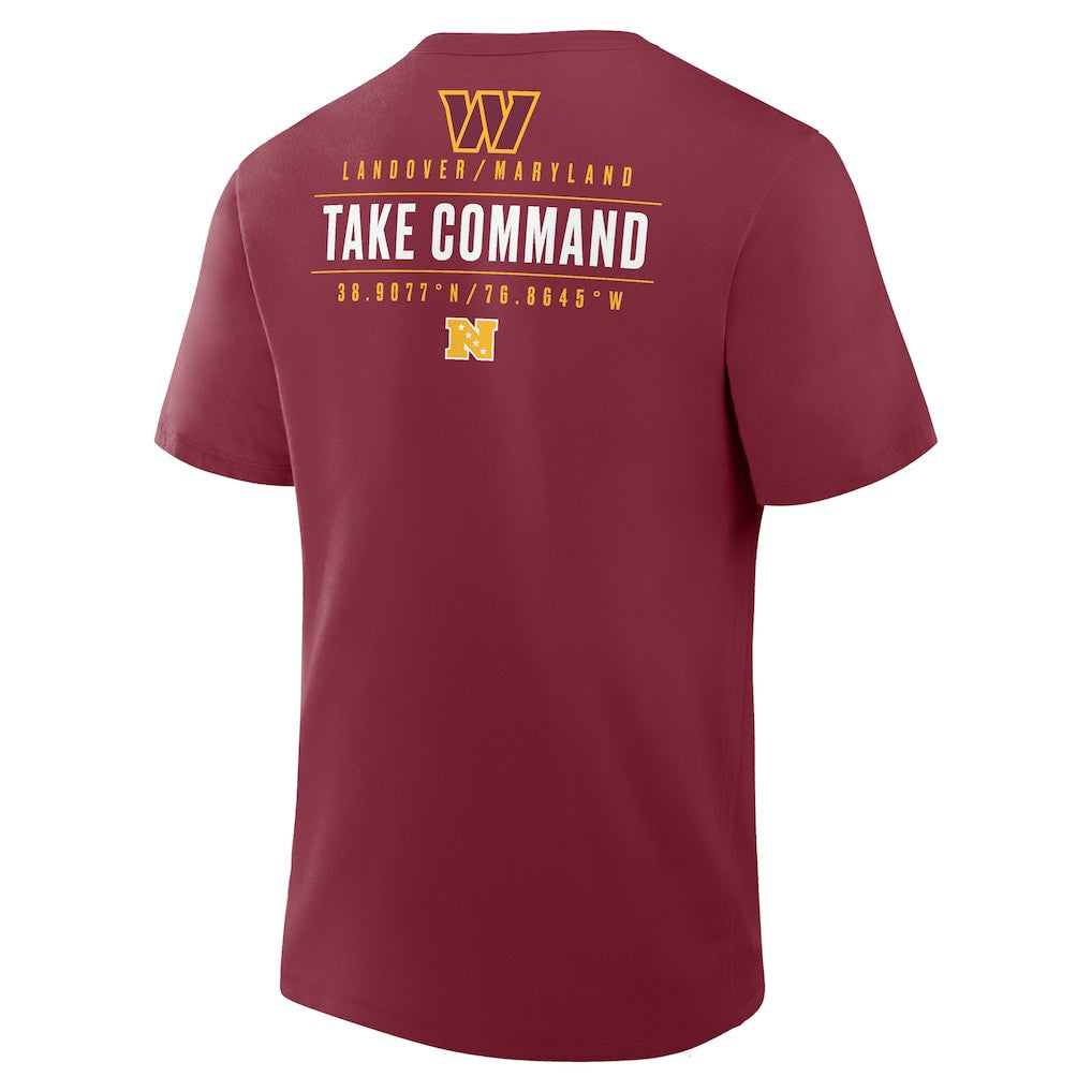 Washington Commanders Passing Pocket Legacy T-Shirt Burgundy