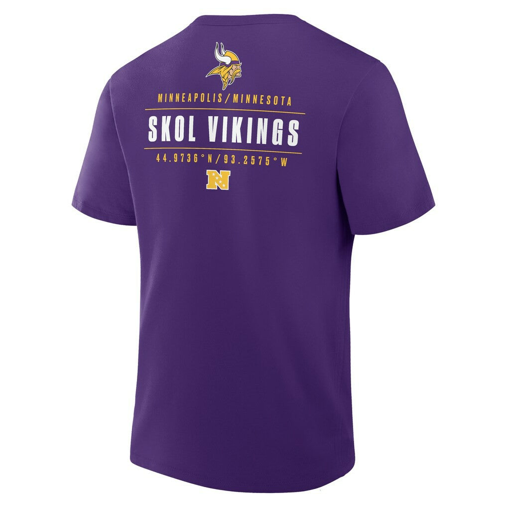 Minnesota Vikings Passing Pocket Legacy T-Shirt Purple