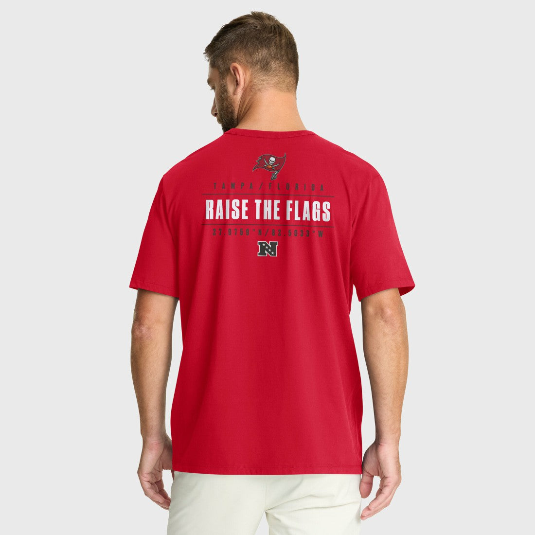 Tampa Bay Buccaneers Passing Pocket Legacy T-Shirt Red