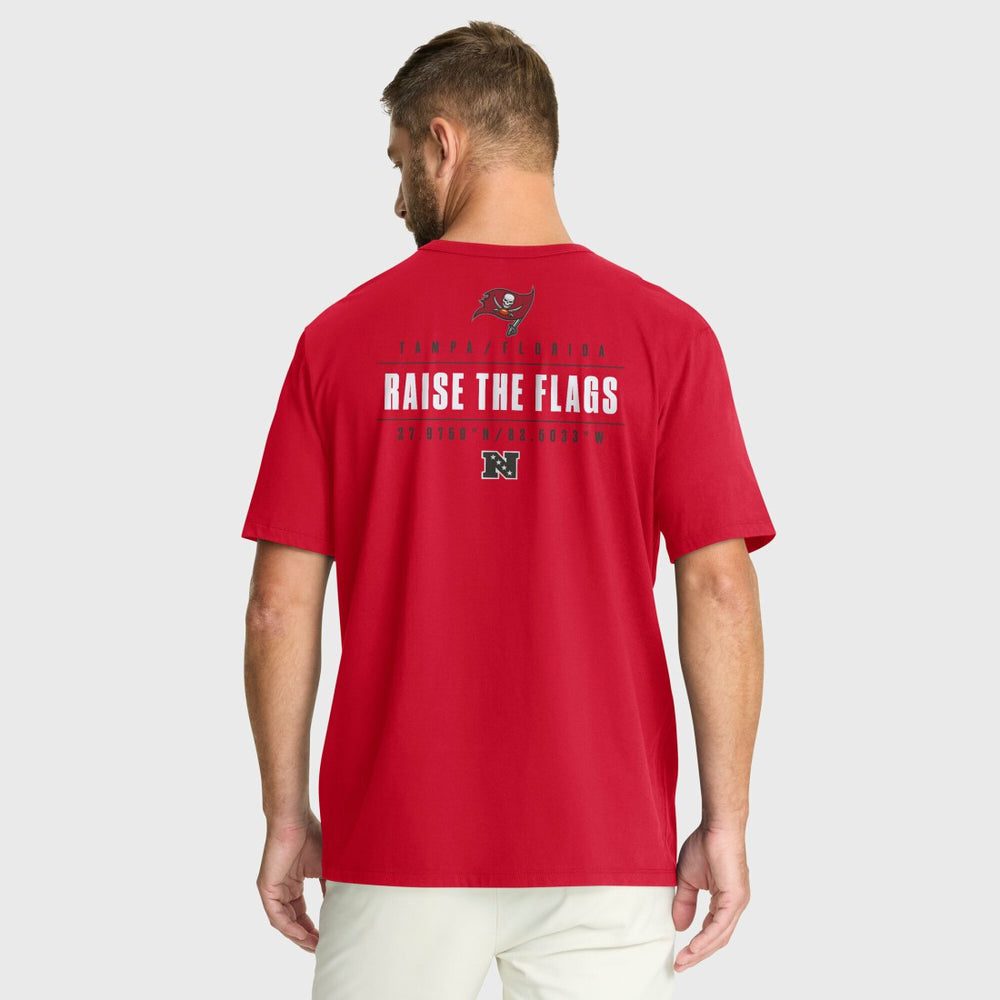Tampa Bay Buccaneers Passing Pocket Legacy T-Shirt Red